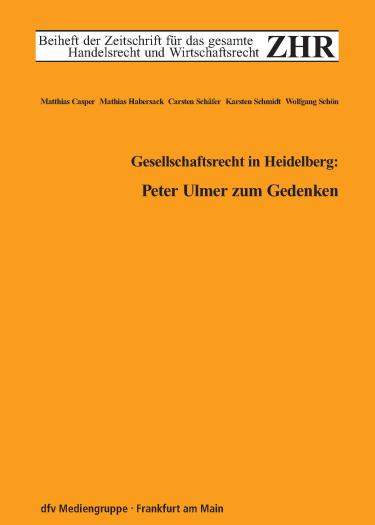 Titelblatt von Zeitschrift ZHR