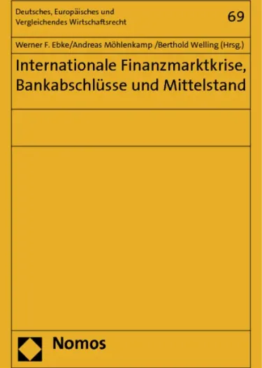 Buch Internationale Finanzmarktkrise, Bankabschlüsse und Mittelstand