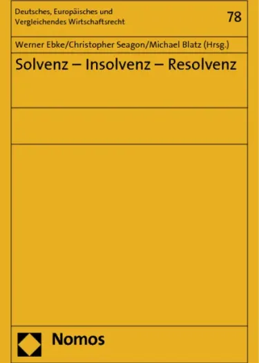 Buch Solvenz - Insolvenz - Resolvenz