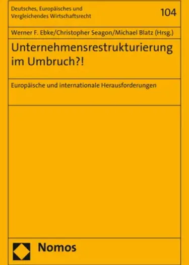 Buch Unternehmensrestrukturierung im Umbruch